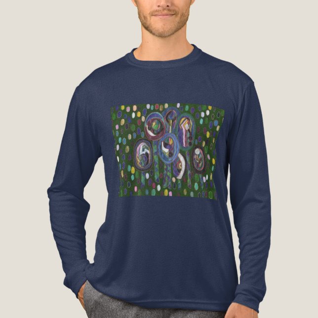 Camiseta Triblenda Patrón ovalado (Anverso)