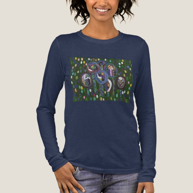 Camiseta Triblenda Patrón ovalado (Anverso)