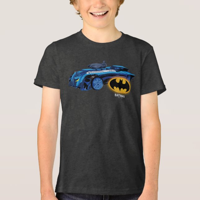 Camiseta Triblenda Patrulla nocturna de la ciudad de Batman Gotham (Anverso)
