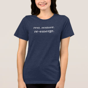 Camiseta Triblenda Pausa. Curar. Levantarse de nuevo