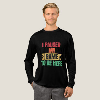 Camiseta Triblenda Pausé Mi Juego Para Estar Aquí Estudio Divertido d