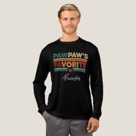 Camiseta Triblenda Pawpaw's Favorite Retro Simple Modern Script Name