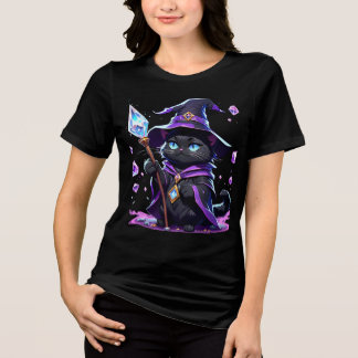 Camiseta Triblenda Paws Arcanos - Tee del Asistente para gatos mágico