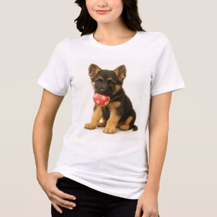 Camiseta Triblenda Paws Off My Ball - Papel de pastor alemán