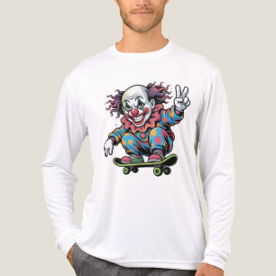 CAMISETA TRIBLENDA PAYASO EN MONOPATÍN 