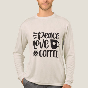 Camiseta Triblenda Paz Amor Café