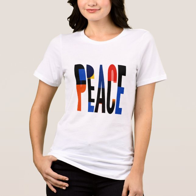 Camiseta Triblenda Paz Bauhaus (Anverso)