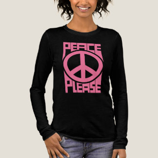 Camiseta Triblenda Paz Por Favor Letra Rosa
