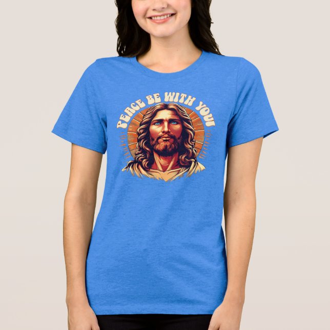 Camiseta Triblenda Paz sea con tu camiseta de tres mezclas (Anverso)