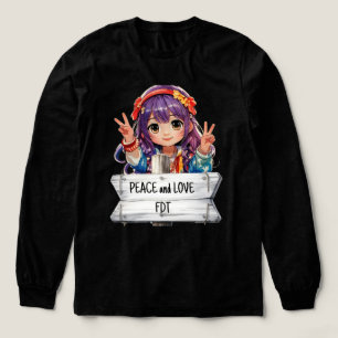 Camiseta Triblenda Paz y amor contra Trump Merch