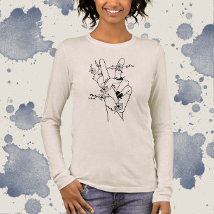 Camiseta Triblenda Paz y flores