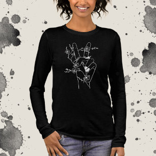 Camiseta Triblenda Paz y flores