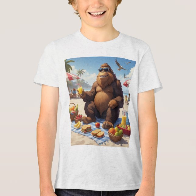 Camiseta Triblenda Pé Grande, Pés na Areia (Anverso)