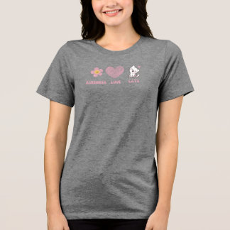 Camiseta Triblenda Peace, Love and Cats Doodles 