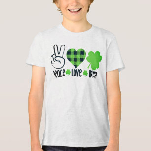 Camiseta Triblenda Peace Love Irish-60682