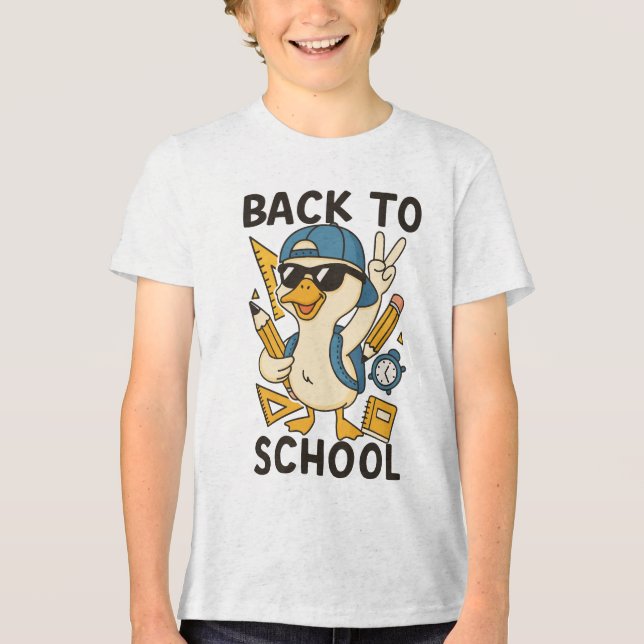 Camiseta Triblenda 🧢 Peace Out, Summer — It’s School Time! 🕶️ (Anverso)