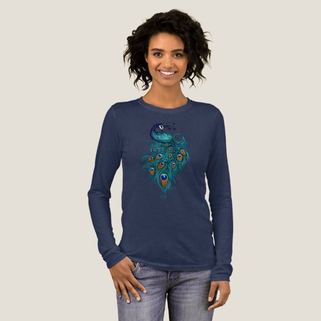 Camiseta Triblenda Peacock Feathers Art (Anverso Completo)