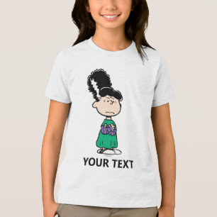 Camiseta Triblenda Peanuts Lucy Novia de Frankenstein Halloween
