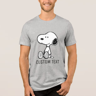 Camiseta Triblenda PEANUTS Snoopy en Cómics de Blanco y Negro