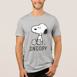 Camiseta Triblenda PEANUTS | Snoopy on Black White Comics