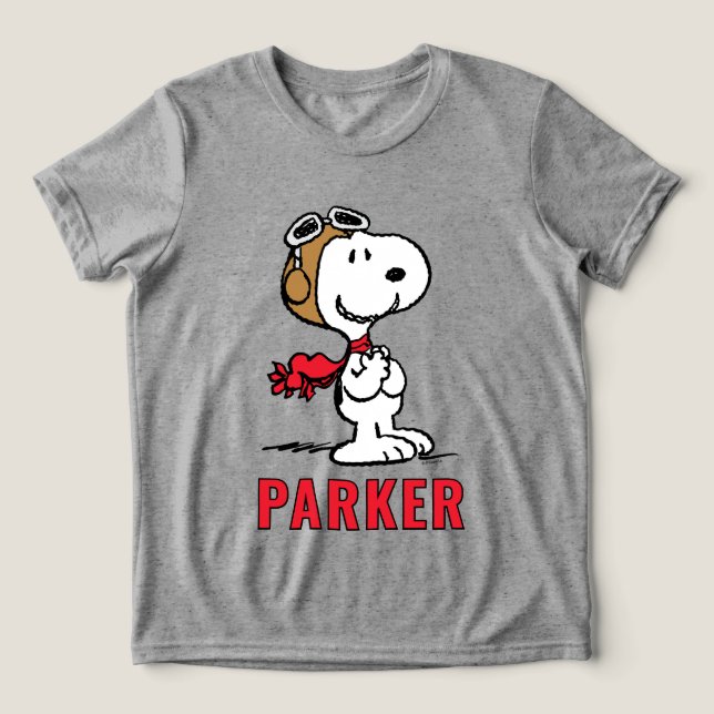 Camiseta Triblenda Peanuts | Snoopy The Flying Ace (Diseño delantero )