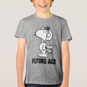 Camiseta Triblenda Peanuts   Snoopy the Flying Ace BW