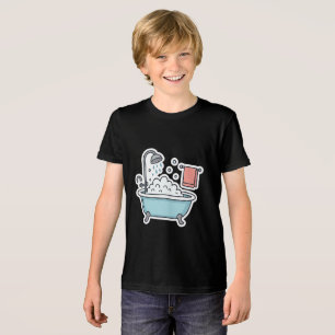 Camiseta Triblenda Pegatina de baño con burbujas y toalla