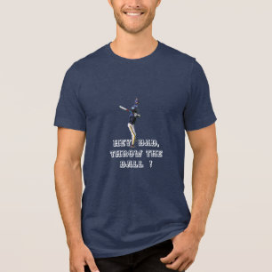 Camiseta Triblenda Pegatina de Béisbol Padre e Hijo - Día del Padre