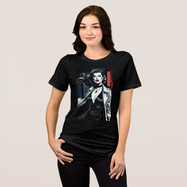 Camiseta Triblenda Película femenina destacada: Noir (Anverso Completo)