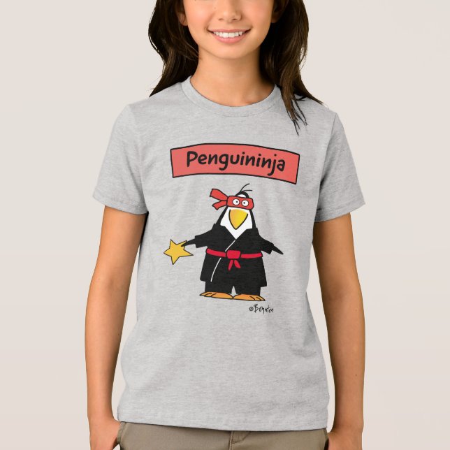 Camiseta Triblenda Penguin ninja de PENGUININJA por Sandra Boynton (Anverso)