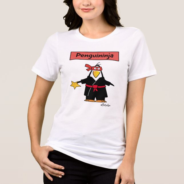 Camiseta Triblenda Penguin ninja de PENGUININJA por Sandra Boynton T- (Anverso)