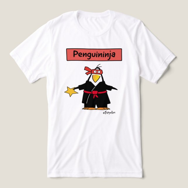 Camiseta Triblenda Penguin ninja de PENGUININJA por Sandra Boynton T- (Diseño delantero )