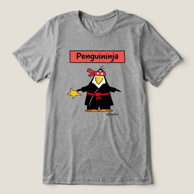 Camiseta Triblenda Penguin ninja de PENGUININJA por Sandra Boynton T- (Diseño delantero )