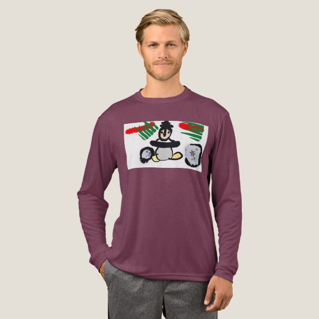 Camiseta Triblenda Penguin rock Christmas  (Anverso Completo)