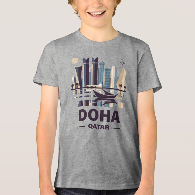Camiseta Triblenda Península de Qatar en Doha (Anverso)