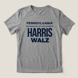 Camiseta Triblenda Pennsylvania para Harris Walz