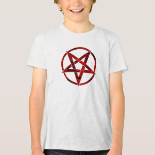 Camiseta Triblenda Pentagrama del Diablo Rojo
