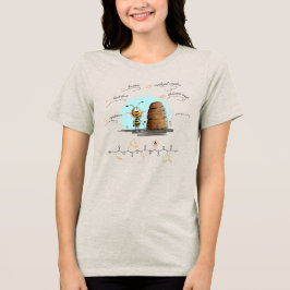 Camiseta Triblenda Péptido CHLOE, Bee-3 con texto personalizado, lige