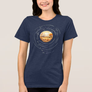 Camiseta Triblenda Péptido DENISE, Moon 6 con texto personalizado, lu