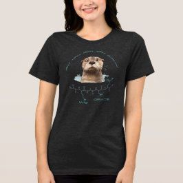 Camiseta Triblenda Péptido GRACE, Nutria 1 con texto personalizado, o