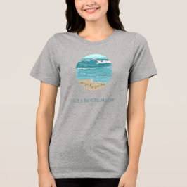 Camiseta Triblenda péptido TINA, ola, texto personalizado, claro 