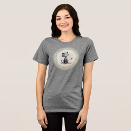 Camiseta Triblenda Péptido WENDY - gato con texto personalizado