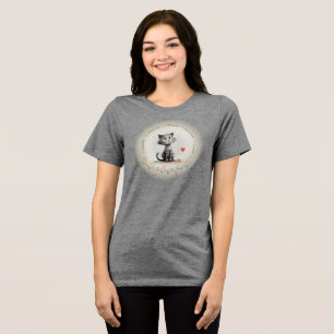 Camiseta Triblenda Péptido WENDY - gato con texto personalizado