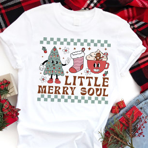 Camiseta Triblenda Pequeña Alma Alegre Navidad Retro