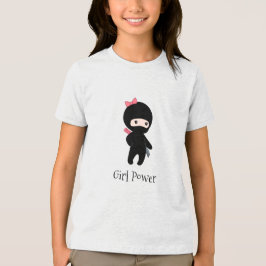 Camiseta Triblenda Pequeña cita Chica Ninja - Poder Chica