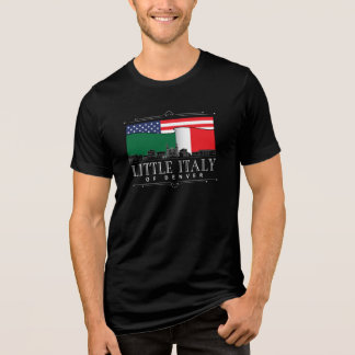 Camiseta Triblenda Pequeña Italia de Denver Classic Logo NEGRO