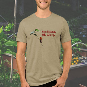 Camiseta Triblenda Pequeñas Semillas Gran Cambio Día de la Tierra Eco