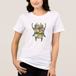 Camiseta Triblenda Pequeño Escarabajo con Gradiente Verde a Turquesa