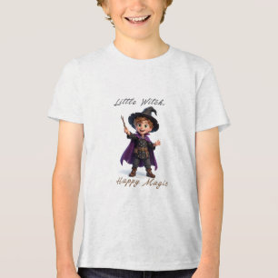 Camiseta Triblenda Pequeño Niño Brujo Gran Magia Dulce Halloween