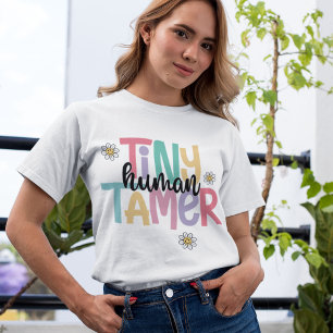Camiseta Triblenda Pequeño Tamer Humano Cute Colorido Texto manuscrit